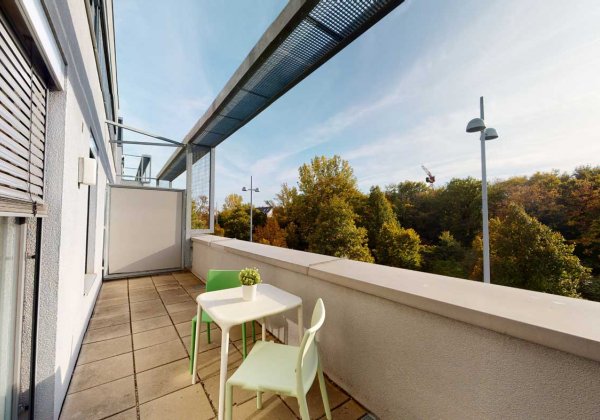 Apartmenthaus Breitenfurter Straße Terrasse