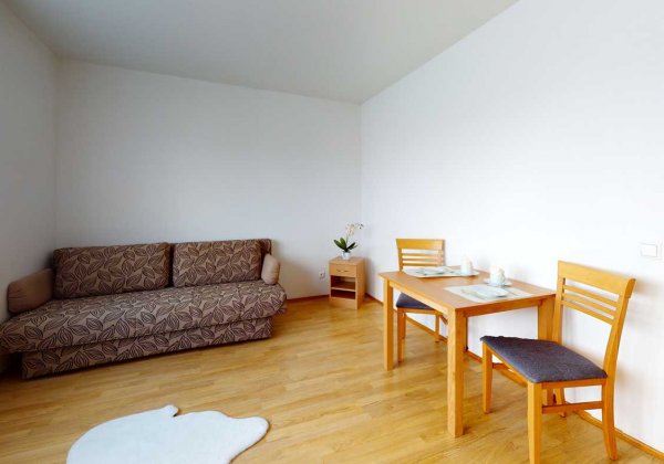 Apartmenthaus Kagraner Spange Wohn-Schlafzimmer 2