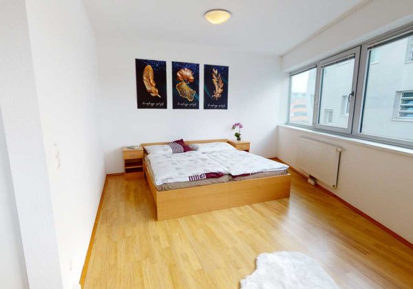 Apartmenthaus Kagraner Spange Schlafzimmer