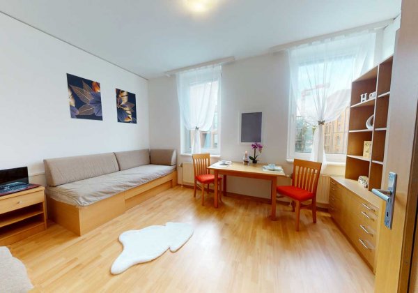  Apartmenthaus Muthgasse Wohn-Schlafzimmer 1