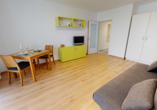 Apartmenthaus Wien Nord Wohn-Schlafzimmer 2