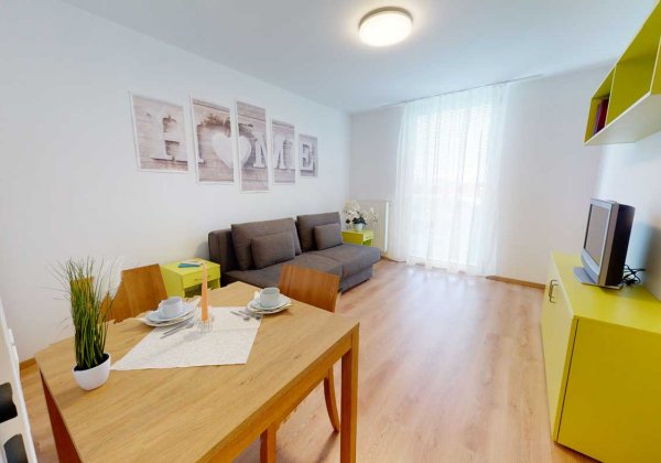 Apartmenthaus Wien Nord Wohn-Schlafzimmer 4