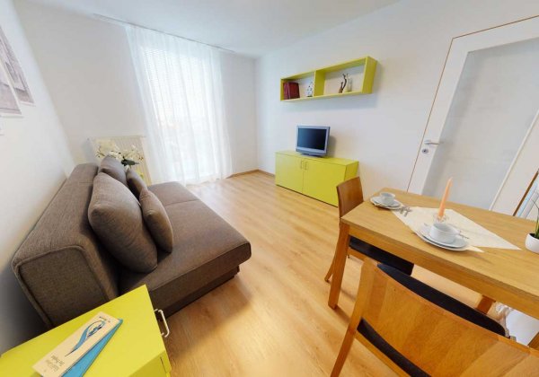 Apartmenthaus Wien Nord Wohn-Schlafzimmer 5